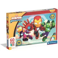 Clementoni Puzzle CLE 60 maxi SuperKolor IronMan & ses amis. 26315