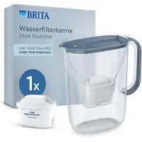 Brita Carafe filtrante Style Essential 2,4 l bleu pierre + filtre à eau MAXTRA PRO 1057790
