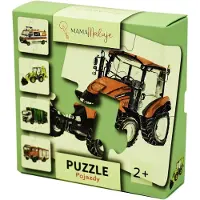 Mama Maluje Puzzle véhicules, 4 pièces, pour enfants