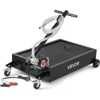 Vevor Bac de Vidange d'Huile 56,8 L Bac de Récupération d'Huile Usagée sur Roulettes Compatible avec Voitures