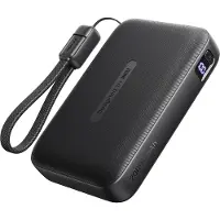 Iniu PB Pocket Neo 20kmAh USB 2C+A+Cbl dragonne C/C Bk