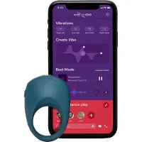 We-vibe Pivot 2 - Anneau pénien vibrant contrôlé par application, pour hommes (bleu)