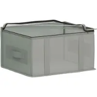 vidaXL : Boîtes de rangement avec fenêtre transparente, lot de 6, 33,6 L