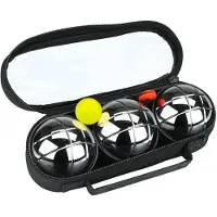 Get & go Ensemble Jeu De Boules IV 3 Boules Argenté COC 52JP-COC-Uni