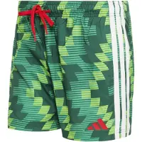 Adidas Boardshorts 'FB' pomme / vert foncé / rouge / blanc