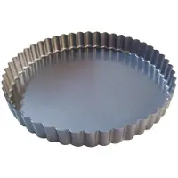 De Buyer Moule À Tarte 32 Cm En Acier Anti Adhèrent Fond Fixe
