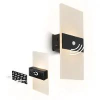Briloner Applique murale LED Lampe murale sans raccordement lectrique D tecteur de mouvement Batterie sans per age