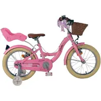 Volare Blossom : Vélo pour enfants - Fille - 16 pouces - Rose - Deux freins à main