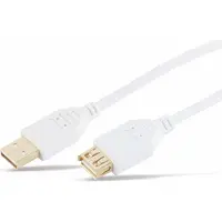S-Impuls Câble d'extension USB 2.0 blanc de 5 m (fiche A - prise A)