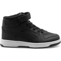 Puma Garçons, Baskets, Rebound Slam Mid WTR AC+ PS, Blanc, Noir, (29)