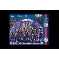 MEGABLEU Puzzle 1000 pièces Paris Saint-Germain Champion d'Europe 2025 Edition limitée
