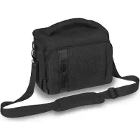 Pedea 65065434 - Sac à bandoulière - Toute marque - Canon EOS R - M3 - M5 - M6 - M10 - M50 - M100 Canon EOS 5D - 5DS R - 5D Mark II - 5D Mark IV - 6D - 6D Mark... - Bandoulière - Noir (65065434)
