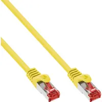 InLine 76405Y Câble patch, S/FTP (PiMf), Cat.6, 250MHz, PVC, cuivre, jaune, 5m