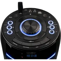 Reflexion Enceinte de fête PS10BTCD noir 480 W avec Bluetooth, FM, CD, AUX et USB - Enceinte - Enceinte - Stéréo