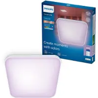 Philips Smart Lighting Plafond carré « Tunable White & Color » (2600 lm)
