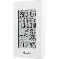 Ecg MS 100 blanc / station de mesure / 3x piles AAA, Station météo, Blanc