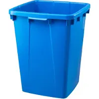 Graf Collecteur de déchets / matières recyclables 90l bleu plastique L510xl485xH600mm - 778020