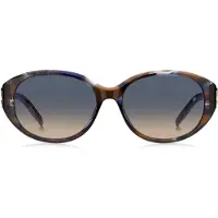 BOSS Lunettes de soleil en acétate Havana avec monogramme Double B en métal