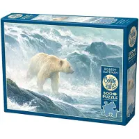 Cobble Hill Puzzle Pièces XXL - Salmon Watch - Spirit Bear - 500 à 999 pièces