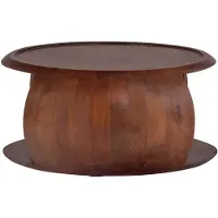 Woood Table basse Cole en bois de manguier marron