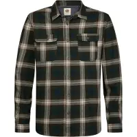 Petrol Industries Chemise crème / bleu marine / brun foncé / sapin