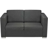vidaXL Ensemble de canapés en deux parties, tissu gris foncé
