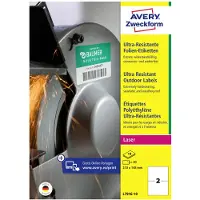 Avery Étiquettes polyéthylène ultra-résistantes L7916-10 , 210 x 148 mm, 20 étiquettes