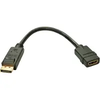 Lindy Câble Convertisseur Passif Displayport 1.4 Vers Hdmi Displayport Vers Hdmi