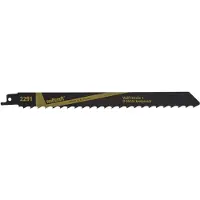 Wolfcraft 2 lames de scie sabre CV, bois, grossier, L=230mm