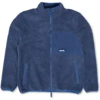 KAVU - Pull polaire zippé - Wayside Sherpa Fleece Jacket Dark Navy - Taille L - Bleu