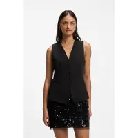 BOSS Gilet en crêpe stretch