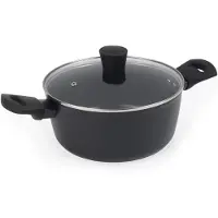Russell Hobbs RH03265EU7, casserole verte Thermocollar de 24 cm avec couvercle – pour une cuisine saine grâce à la céramique