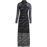 Karl lagerfeld JEANS Robe de soirée violet / noir / blanc