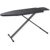Sensahome Planche à repasser - Table de repassage pliable avec support pour centrale vapeur - 110×33cm - Denim Black