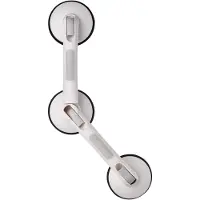 RIDDER Poignée de maintien avec ventouses Premium Blanc
