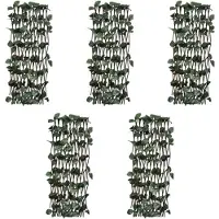 vidaXL Garden Slat Arbeit 5 St. mit künstlichen Blättern 180x90 cm Meadow