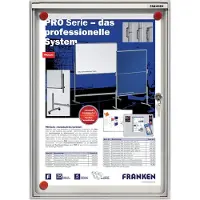 Franken Vitrine d'affichage x-tra!Line 1 x DIN A4 intérieur magnétique et sec