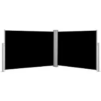 vidaXL Store latéral extensible noir 120 x 1000 cm
