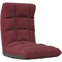 vidaXL Chaise de sol pliable vin rouge tissu