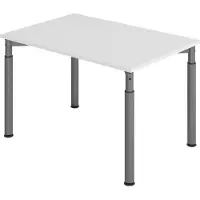 Hjh OFFICE PRO MyTable Y Schreibtisch mit Gestell Silber