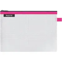 Leitz 4025-00-23 Pochette à fermeture éclair WOW Traveller, taille M, rose