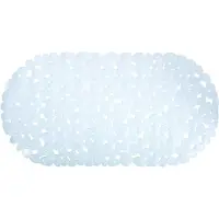 Overig MSV TAPIS DE BAIN PVC GALETS 68X35CM BLANC