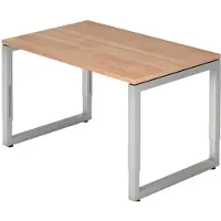 Hjh OFFICE PRO MyTable R Schreibtisch mit Gestell Silber