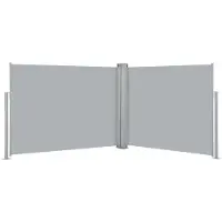 vidaXL Marquise latérale extensible Anthracite 140 x 1000 cm