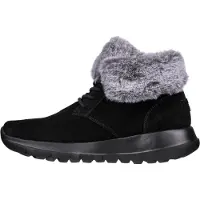 SKECHERS Bottines à lacets gris chiné / noir