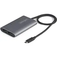 StarTech.com .com Adaptateur Thunderbolt 3 vers Dual DisplayPort DP 1.4 - Adaptateur Thunderbolt 3 vers Double 4K 60Hz DP ou Single Vidéo 8K/5K - TB3 vers Double Écran DisplayPort - Mac/Windows