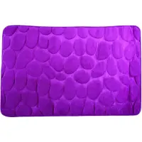 MSV Tapis de bain Microfibre PEBBLE 50x80cm Violet