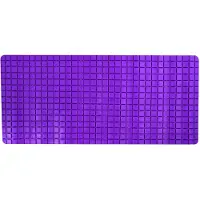 MSV Tapis Anti Derapant Quadro Premium 36x76 cm Violet