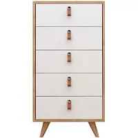 Skye Decor , Frenzu- FrenzuMDD, couleur chêne, blanc, commodes, 103x50x40 cm, panneau de particules 100 % mélaminé
