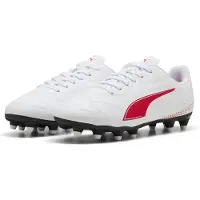 Puma Garçons, Chaussures de football, Vitoria Ii Fg/Ag Jr (37.5), Rouge, Blanc